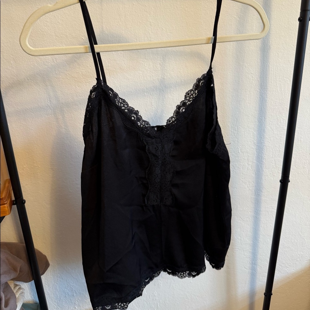 Lace trim top